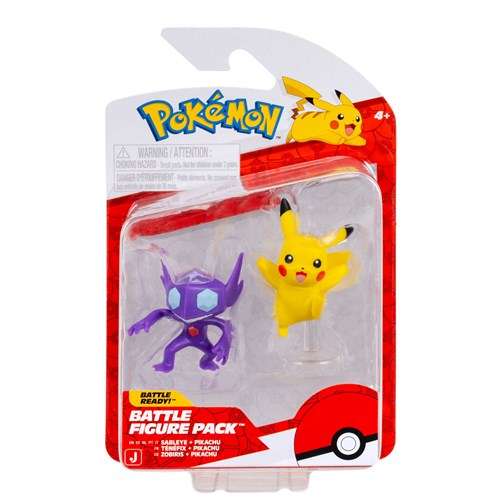 JAZWARES Battle Figure Pack: Pokemon - Sableye & Pikachu
