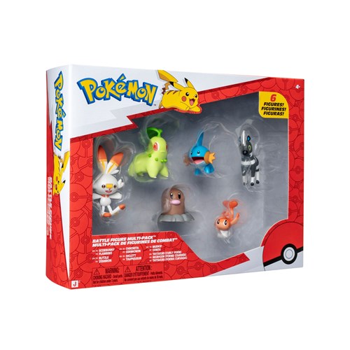 JAZWARES Battle Figure Multi Pack: Pokemon - 6pz