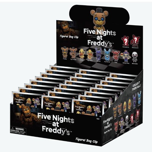 Monogram 114833 Five Nights At Freddy's Bag Clip Blind Box Display(24)