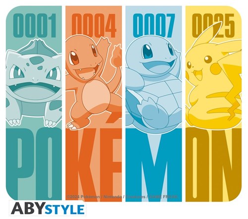 ABYSTYLE - POKEMON - Flexible Mousepad - Kanto Starters