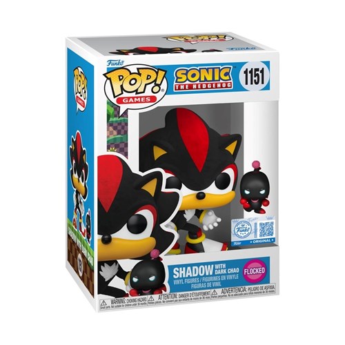 FUNKO POP Games: Sonic The Hedgehog - 1151 Shadow With Dark Chao (FL) (Exclusive) 9cm