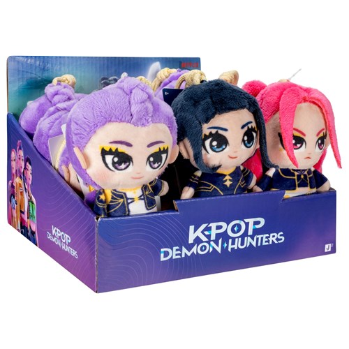 JAZWARES Clip On Peluche: KPop Demon Hunters - Assortito 9pz 10cm