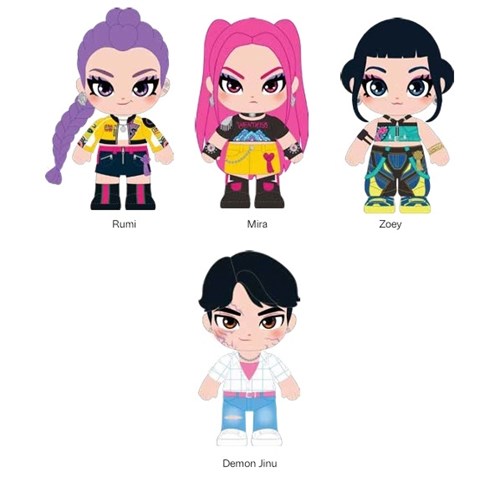 JAZWARES Peluche: Kpop Demon Hunters - Assortito 6pz 20cm