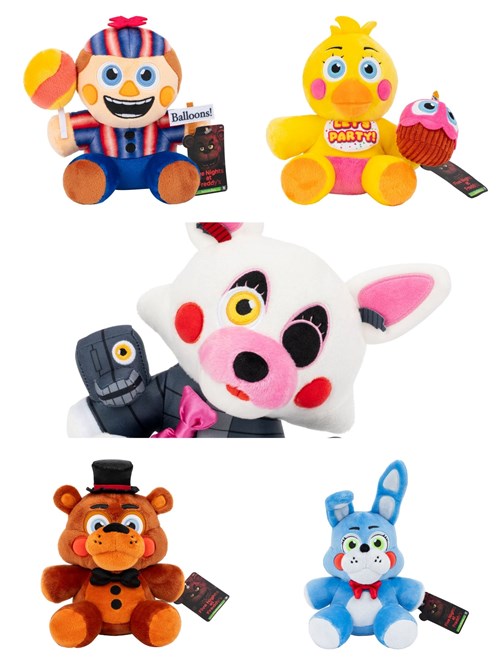 JAZWARES Peluche: Five Nights At Freddy's - Assortito 6pz