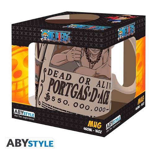 ABYSTYLE ONE PIECE - Mug - 460ml - Wanted Ace