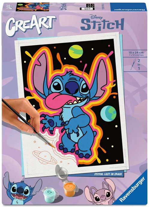 RAVENSBURGER CreArt Serie Trend D - Stitch: Perso nello spazio
