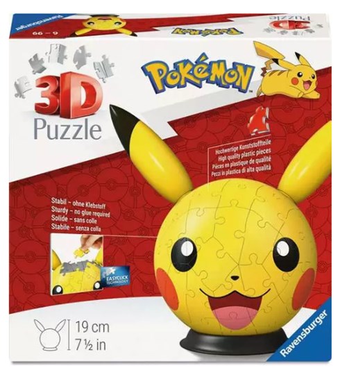 RAVENSBURGER Pokémon Pikachu - con orecchie