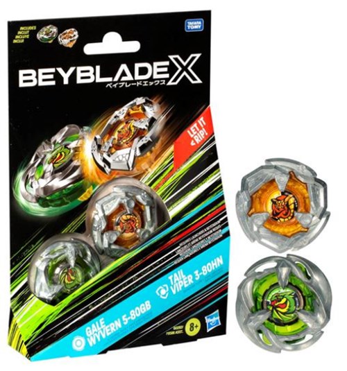 Hasbro BeyBlade X: Dual Pack - Gale Wyvern Tail Viper (G0282)