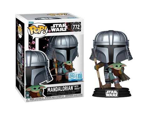 FUNKO POP Star Wars - 772 Mandalorian With Grogu (Exclusive) 9cm