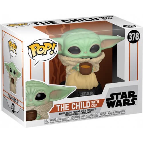 FUNKO POP  Star Wars: The Mandalorian - 378 The Child W/ Cup 9 cm