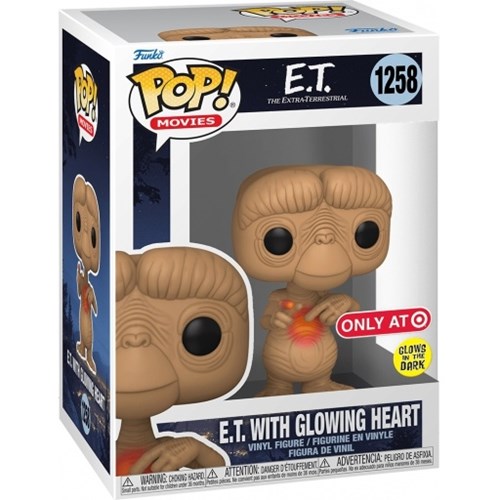 FUNKO POP  E.T. 40th Anniversary - 1258 E.T.w (GW) heart (Special Edition) 9 cm