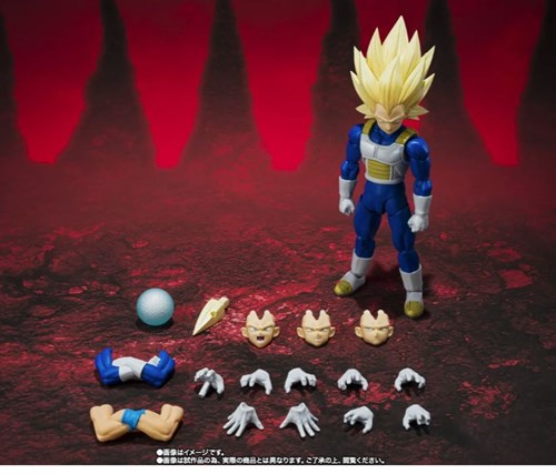BANDAI 114592 Dragon Ball Daima Super Saiyan 3 Vegeta S.h.figuarts