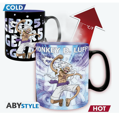 ABYSTYLE - ONE PIECE - Mug Heat Change - 460ml - Gear 5th - cardboard x2
