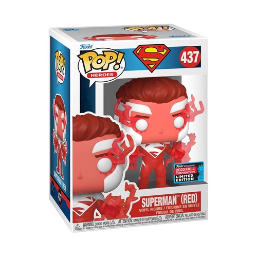 FUNKO POP DC Super Heroes - 437 Superman Red (Exclusive) 9 cm