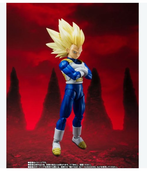 BANDAI 114592 Dragon Ball Daima Super Saiyan 3 Vegeta S.h.figuarts