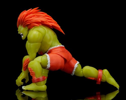 114685 - Street Fighter Ultra Ii Blanka Player 2 Glow In The Dark Action Figure Limited Edition