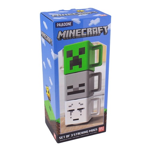 PALADONE MINECRAFT - SET 3 TAZZE IMPILABILI