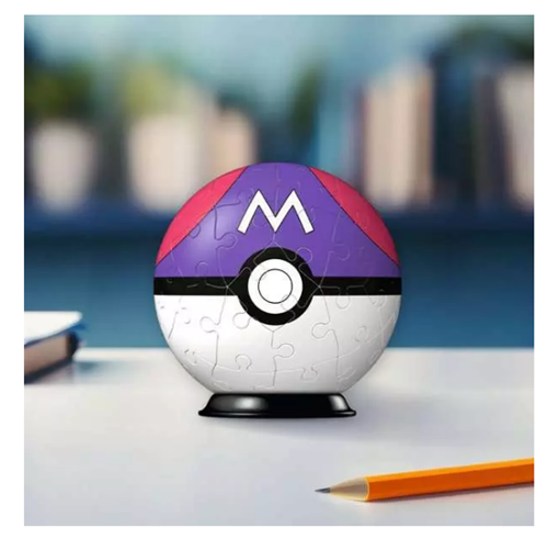 RAVENSBURGER Pokémon Masterball  viola 3D Puzzleball 54 pezzi