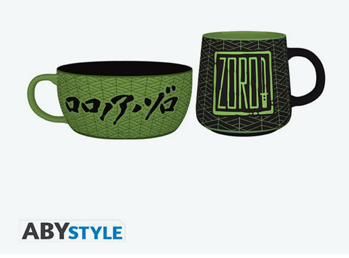 ABYSTYLE - ONE PIECE - Breakfast Set Mug + Bowl - Zoro