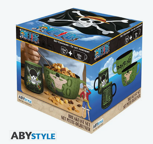 ABYSTYLE - ONE PIECE - Breakfast Set Mug + Bowl - Zoro