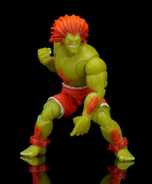 114685 - Street Fighter Ultra Ii Blanka Player 2 Glow In The Dark Action Figure Limited Edition