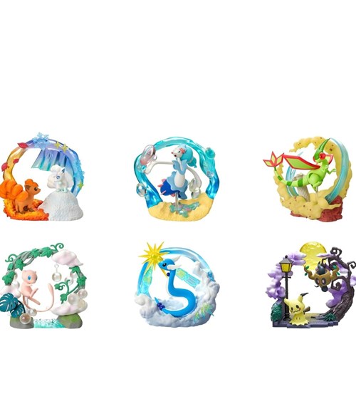 POKEMON Re-Ment: Circular Diorama Collection Vol.2 - 6pz (Prodotto da collezione)