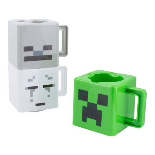 PALADONE MINECRAFT - SET 3 TAZZE IMPILABILI