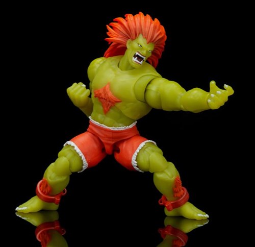 114685 - Street Fighter Ultra Ii Blanka Player 2 Glow In The Dark Action Figure Limited Edition