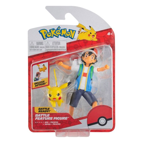 Pokemon Battle Feature Figures Ash & Pikachu 11 cm