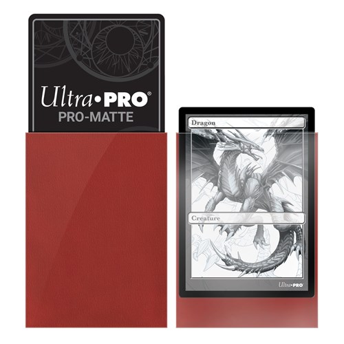 ULTRA PRO 100 Deck Protector Sleeves PRO-Matte Standard - Red