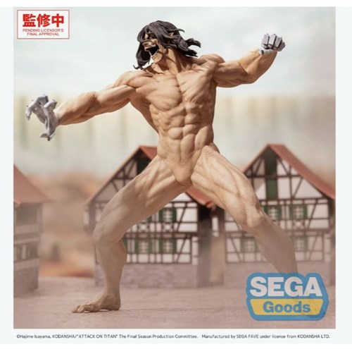 Sega 114591 Attack On Titan Eren Yeager Attack Titan Gigantix Figure