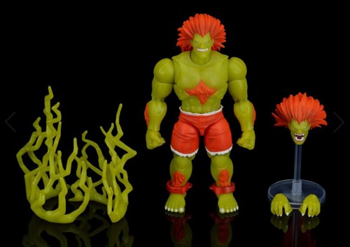114685 - Street Fighter Ultra Ii Blanka Player 2 Glow In The Dark Action Figure Limited Edition