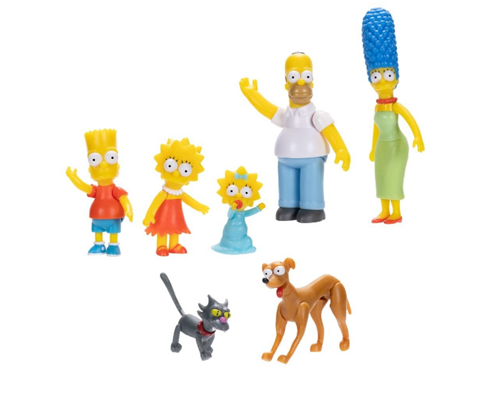 JAKKS PACIFIC The Simpsons personaggi articolati 6 cm multipack Wave 1