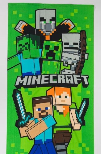 Aymax - Minecraft - Asciugamano 70X140CM 100% POLYESTER