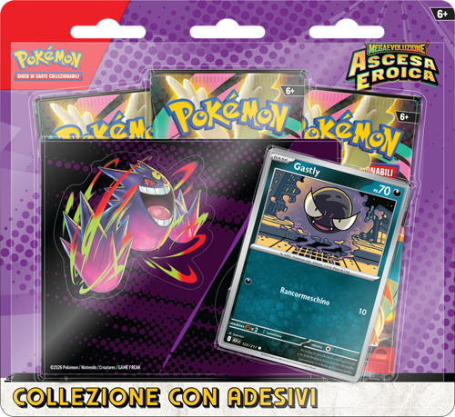 POKEMON - M2.5 Megaevoluzione Ascesa Eroica - Collezione con Adesivi - ITA